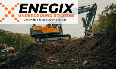 orange-and-white-excavator-on-brown-ground-during-daytime | Site development Enegix Underground utility equipment Ready for service