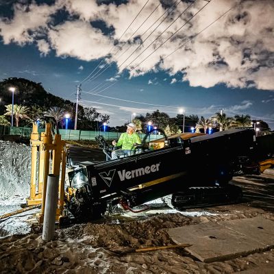 The POV of Enegix Professional Horizontal Directional Drilling team working in Florida: Underground Utilities Services| Directional Drilling and Auger Boring|